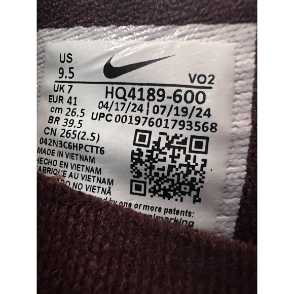 Nike Air Sunder Max BurgundyCrush Baltic Blue HQ4189-600 Women Size 9.5 - Picture 3 of 12